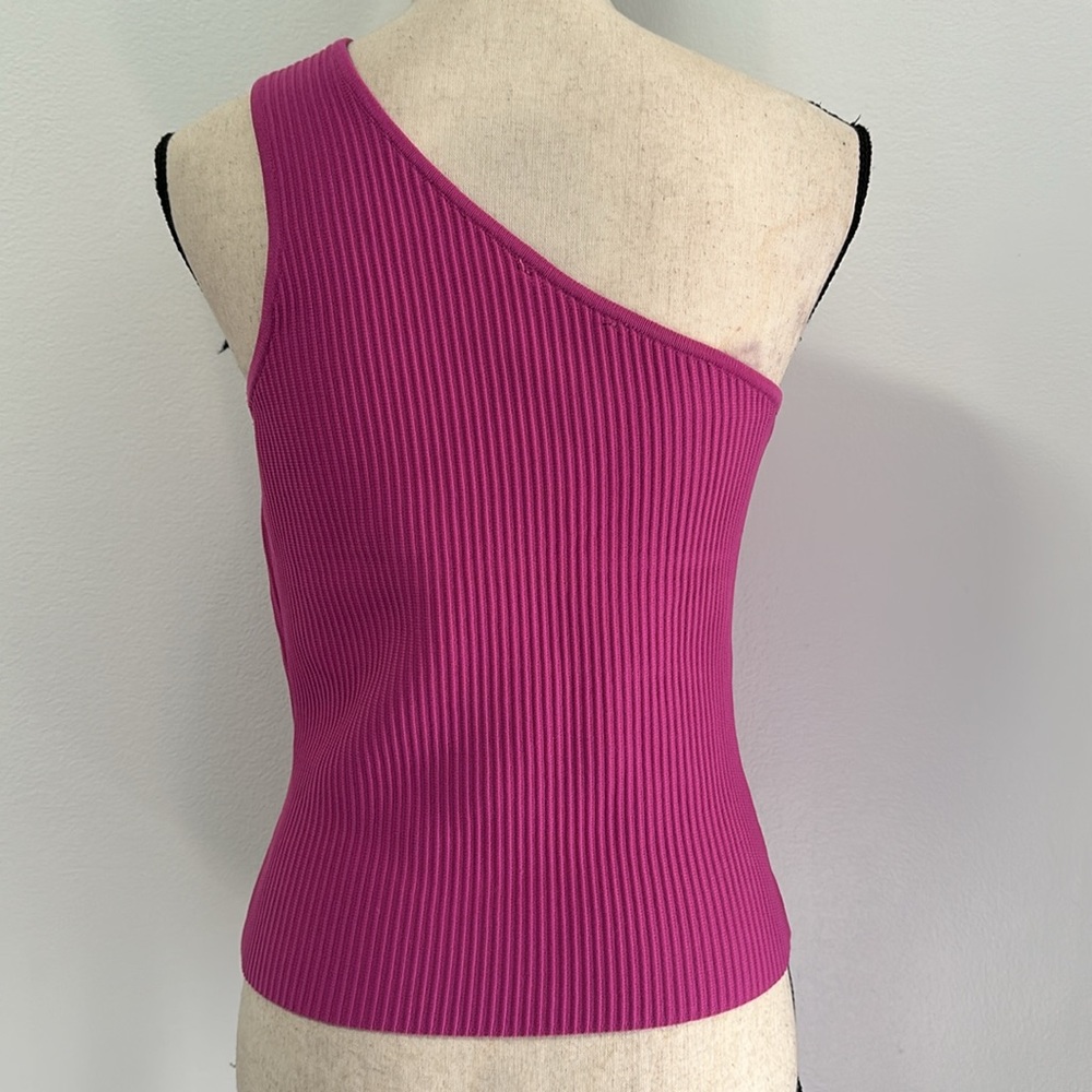 Sincerely Jules One-Shoulder Ribbed Top - Picture 2 of 2